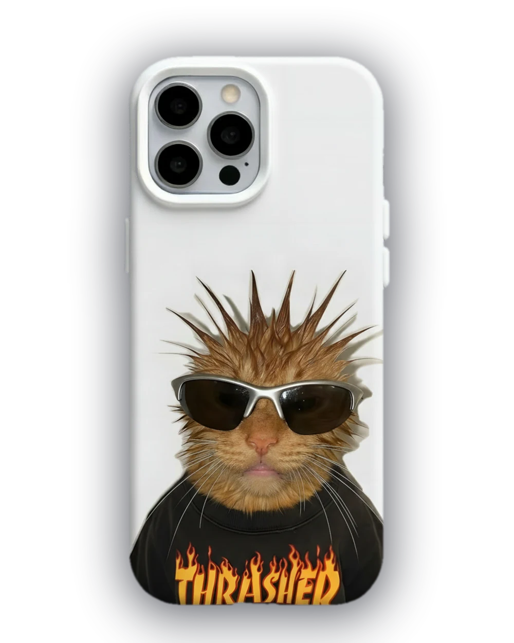 Havalı Kedi Thrasher telefon kılıfı
